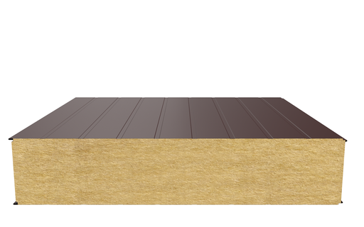 Стеновая сэндвич-панель (минеральная вата) 250 мм х 1190 мм (Накатка)