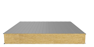 Стеновая сэндвич-панель (минеральная вата) 150 мм х 1000 мм (Трапеция)