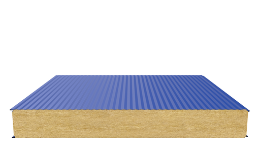 Стеновая сэндвич-панель (минеральная вата) 150 мм х 1000 мм (Волна)