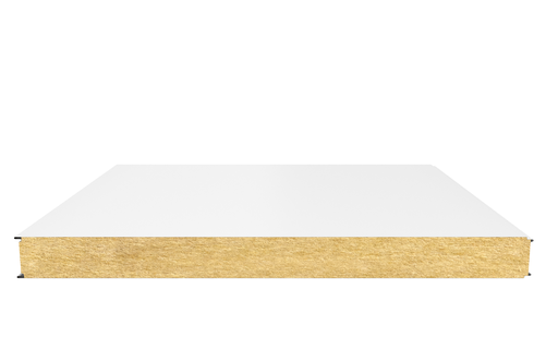 Стеновая сэндвич-панель (минеральная вата) 100 мм х 1190 мм (Гладкая)