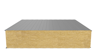 Стеновая сэндвич-панель (минеральная вата) 250 мм х 1190 мм (Трапеция)